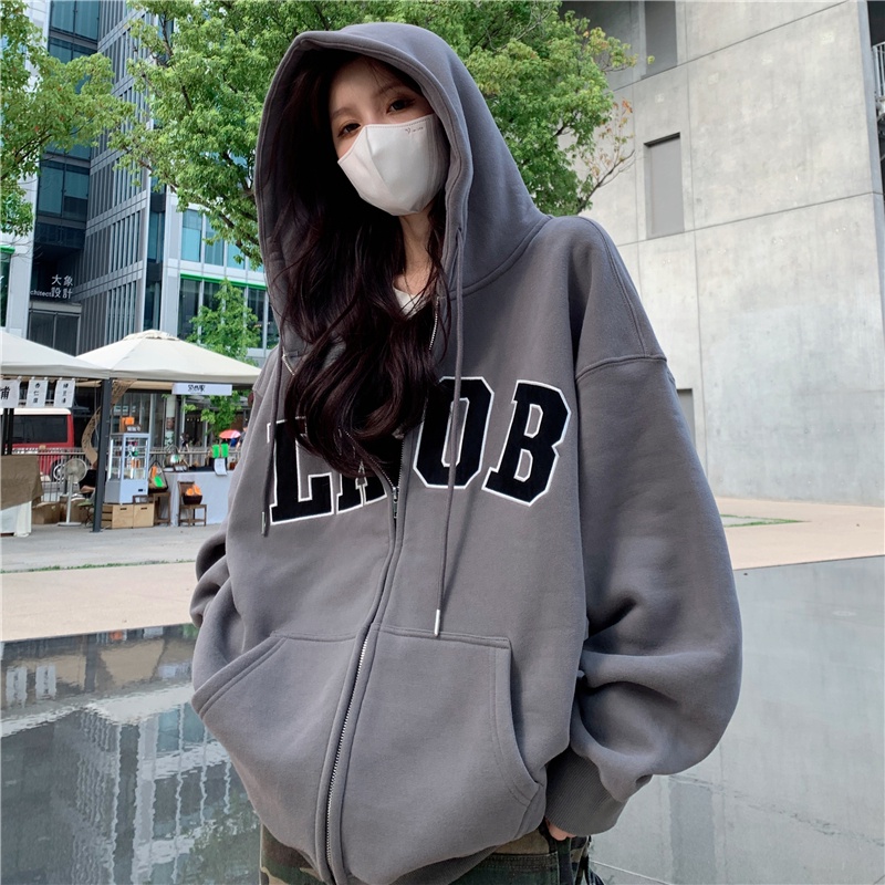 Áo hoodie SUXI in chữ thời trang trẻ trung dành cho nữ