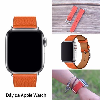 Dây đồng hồ da Apple Watch Handmade cao cấp (Da Epsom nhập Pháp)