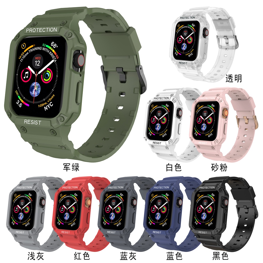 Dây Đeo Thể Thao Thay Thế Chuyên Dụng Cho Apple Watch 45mm 44mm 42mm 41mm 40mm 38mm iWatch Series 7 6 5 SE 4 3 2 1