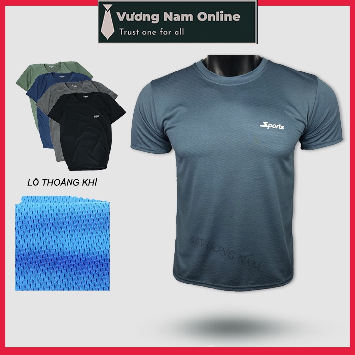 Áo thun nam trung niên chất vải thông hơi thoáng khí cổ tròn ngắn tay VN72A