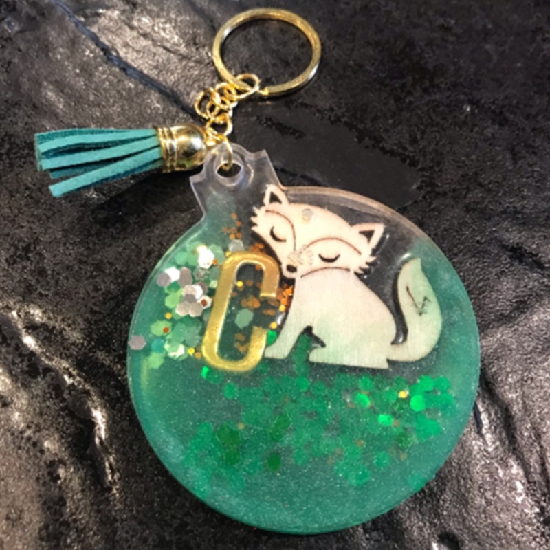 Khuôn Làm Mặt Trang Sức Giáng Sinh Hình Tròn Bằng Nhựa Resin