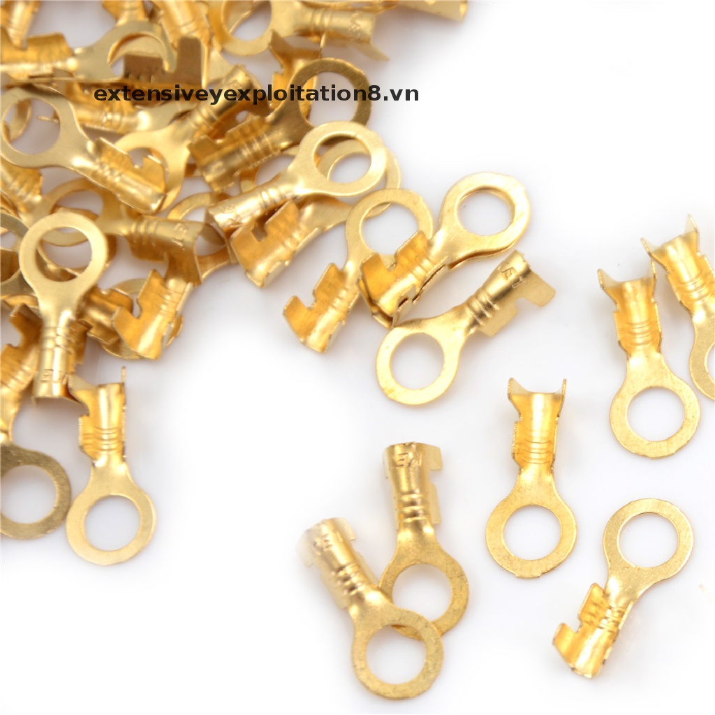 Set 100 đầu nối dây bằng đồng thau 5.2mm chất lượng cao