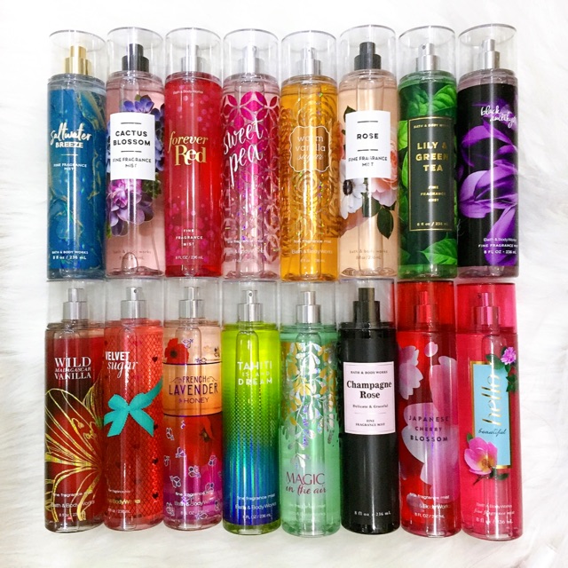 [Phân loại-Tester 10ml] Victoria Secret và Bath and Body Works Xịt Thơm Nước Hoa Toàn Thân Lưu Hương Mịn Da mini 10ml | BigBuy360 - bigbuy360.vn