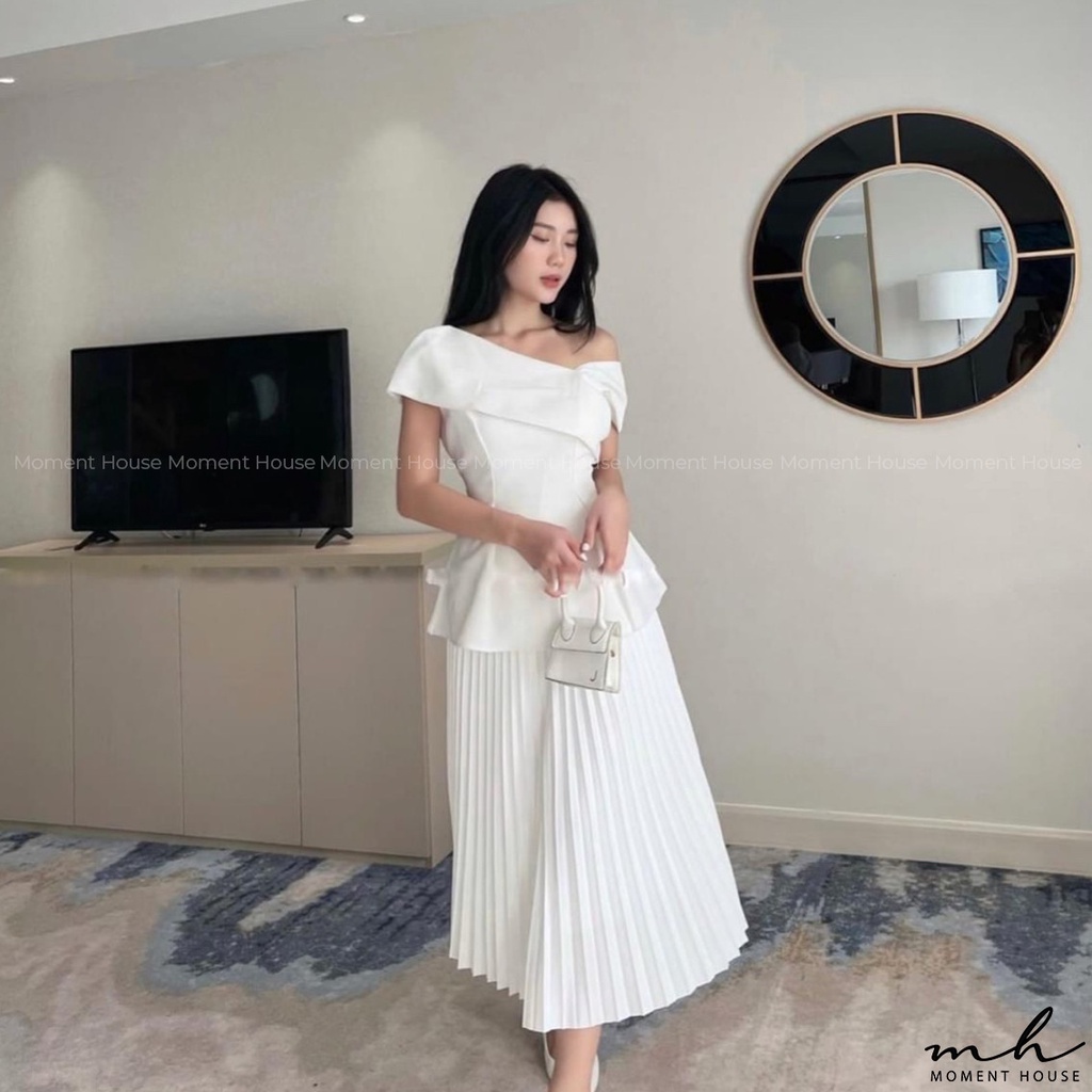 Chân váy quạt, chân váy xếp ly dáng dài, 100% lưng tây, khóa kéo giọt nước may giấu cực tinh tế, hàng thiết kế có size