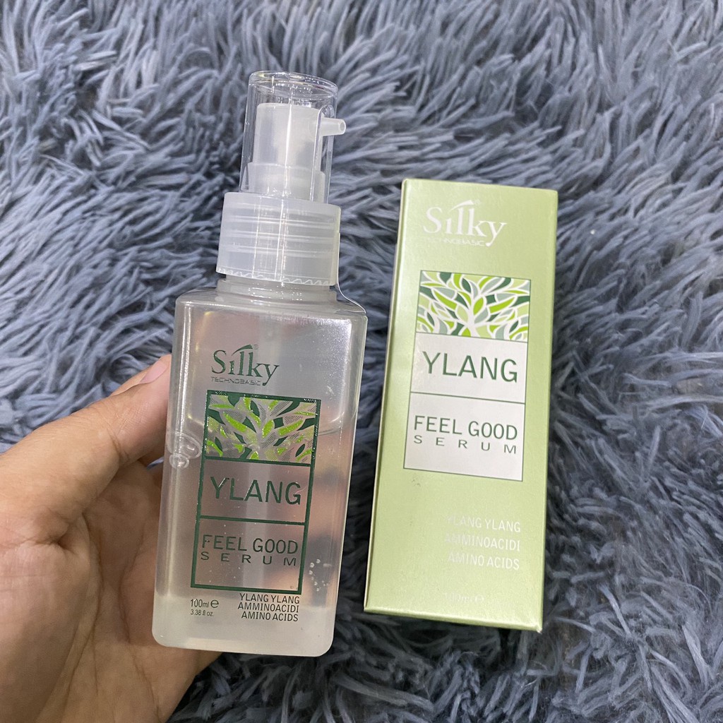 Tinh dầu dưỡng tóc thảo dược chăm sóc bóng mượt serum tinh chất dược liệu phục hồi hư tổn khô xơ chẻ ngọn Silky Ylang