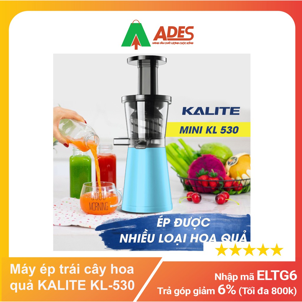 KALITE KL-530 Máy ép trái cây hoa quả - Máy ép chậm (ÉP CỰC ĐÃ SIÊU KIỆT BÃ) CHÍNH HÃNG BẢO HÀNH 12 THÁNG