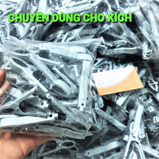 Sỉ Bịch 40 cái kẹp thép xám. Cứng - Kẹp acquy rất chắc, dòng tải bình 50A. Dùng làm dây kẹp bình sạc ắc quy, cứu trợ xe.