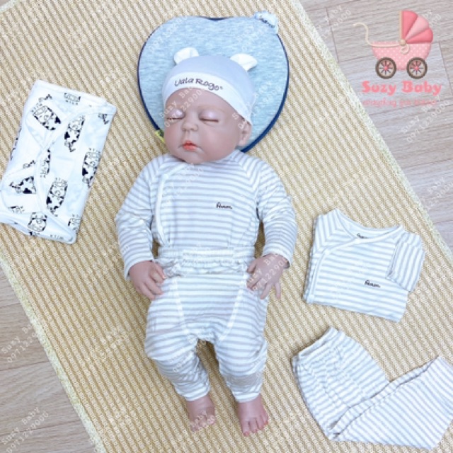 BỘ SƠ SINH AVALER chất petit thoáng mát - Suzy Baby