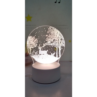 Đèn led 3D nguồn USB