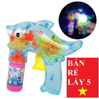 Súng bắn bong bóng xà phòng kèm 2 lọ nước xà phòng cho bé