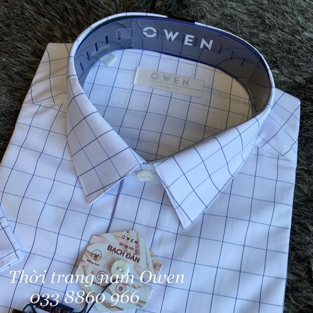 Sale Chính Hãng OWEN - Aó sơ mi ngắn tay nam Owen vải sợi bạch đàn siêu mềm mịn 20564 hot 🌺 neww * ! %