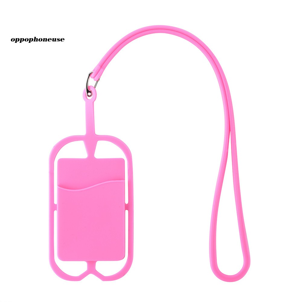 Ốp Lưng Silicon Có Dây Đeo Cho Oppo
