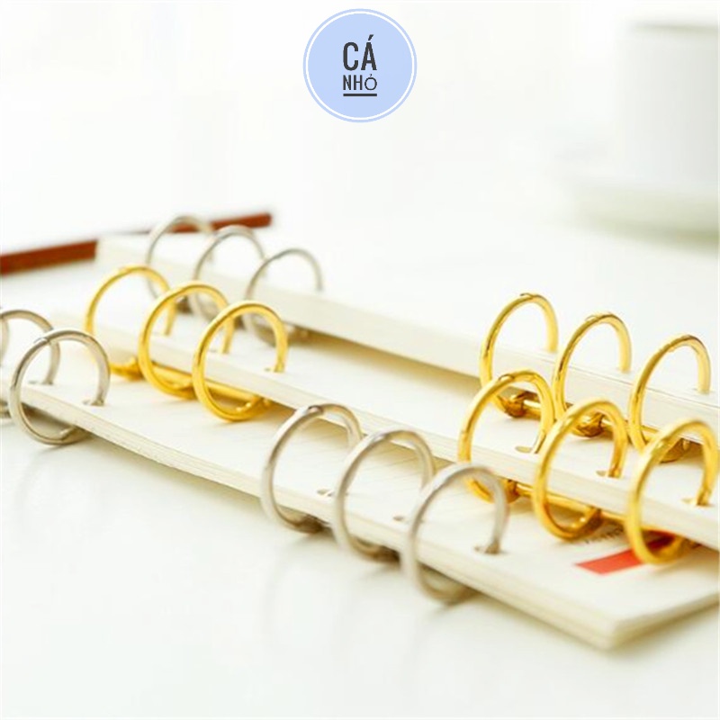 Còng rời 3 lỗ kim loại không gỉ CANHO cho sổ còng a5 a6 b5 6 lỗ và 9 lỗ