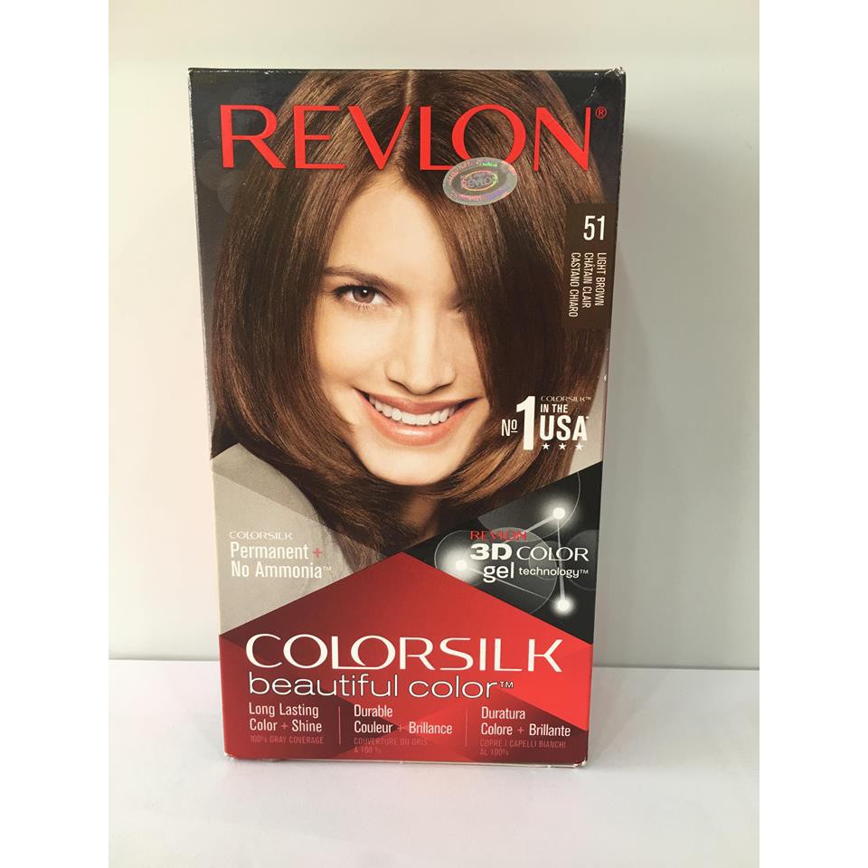 Thuốc nhuộm tóc Revlon Colorsilk màu 51 nâu sáng