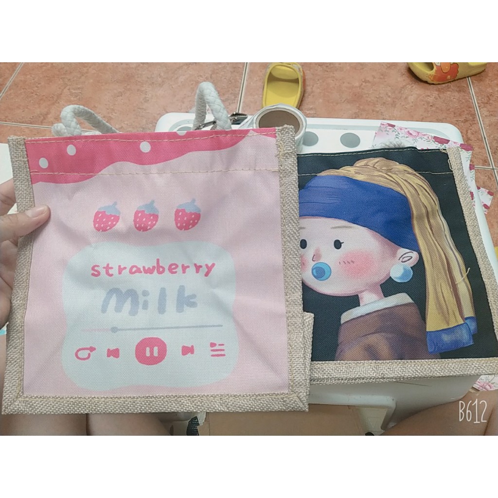 Túi cói mini siêu xinh