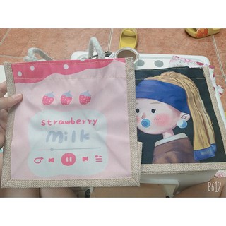 Túi cói mini siêu xinh