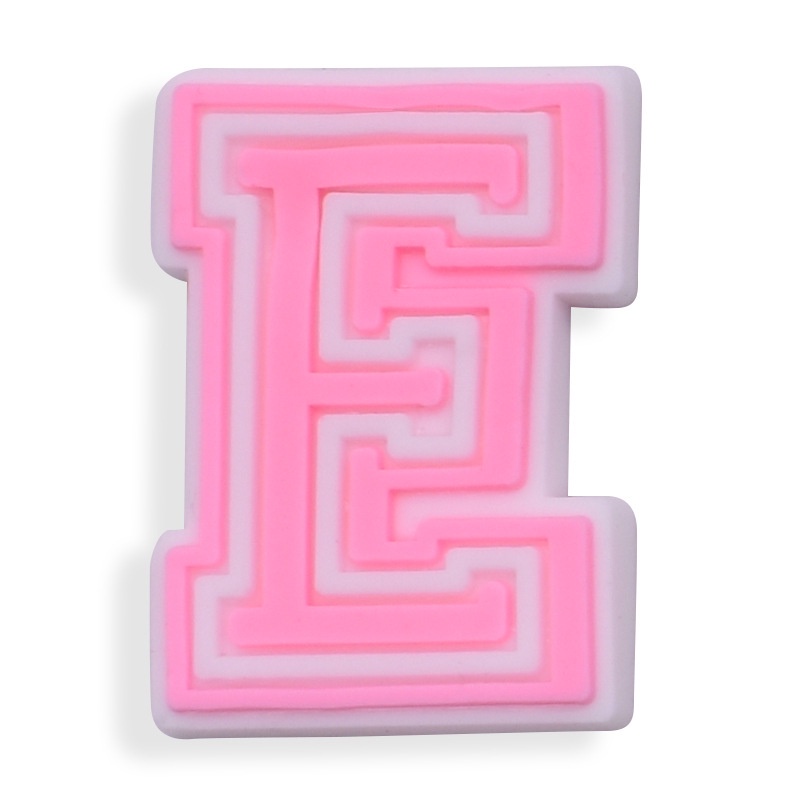 Phụ Kiện Trang Trí Giày Hình Chữ Cái Jibitz Hoạt Hình Màu Thạch Dễ Thương