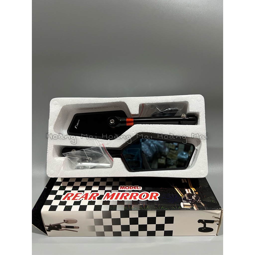 Gương, kiếng chiếu hậu Iphone xéo hiệu Rizoma chống chói hàng xịn cho các loại xe máy
