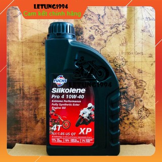 Nhớt Fuchs Silkolene 10w40 Tổng hợp hoàn toàn chính hãng FUCHS PETROLUB từ Đức combo kèm bàn chải + lọc nhớt