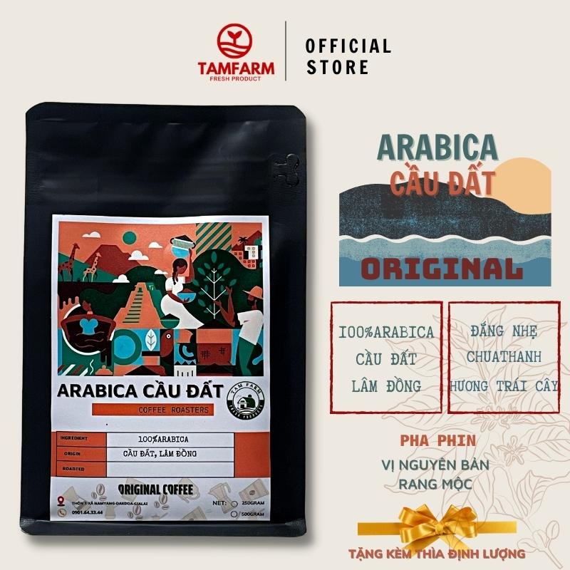 Cà phê Arabica Cầu Đất Lâm Đồng nguyên chất 100% rang mộc pha phin vị hậu ngọt kéo dài- Cafe TamFarm