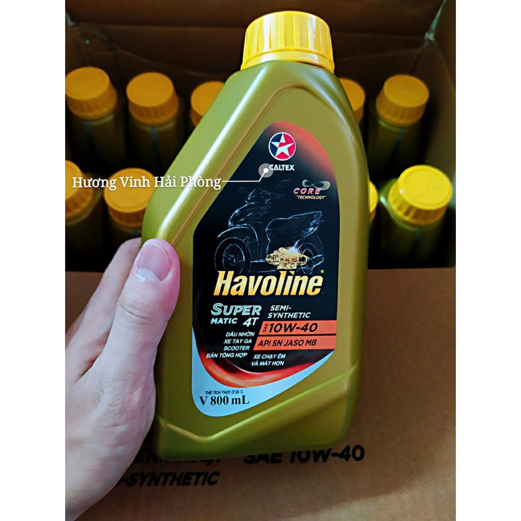 Dầu nhớt xe tay ga Caltex Havoline 10W40 (bán tổng hợp) 800ml