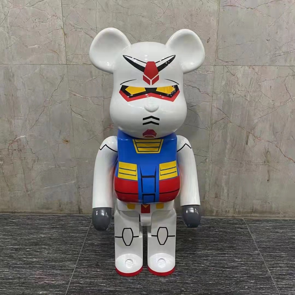 Mô Hình Nhân Vật Bearbrick × GUNDAM 100% 400% 1000% Bằng Nhựa Pvc