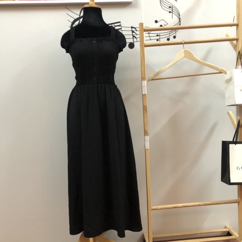 đầm hai dây maxi đi biển size S