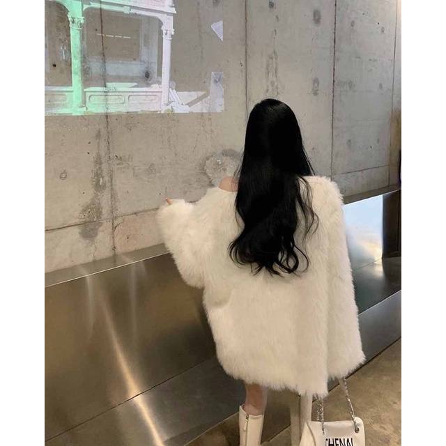 Áo lông nữ dài tay hàng Quảng Châu cao cấp đầu mùa đông phong cách sang trọng khí chất ngọt ngào
