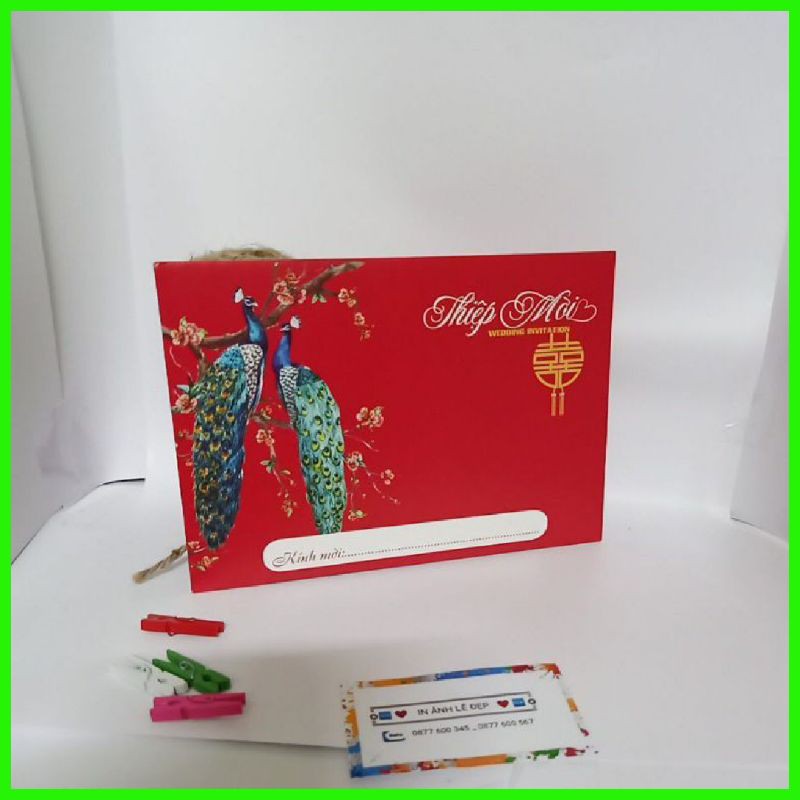 📨Thiệp cưới ( giá bao gồm in nội dung)QT 423