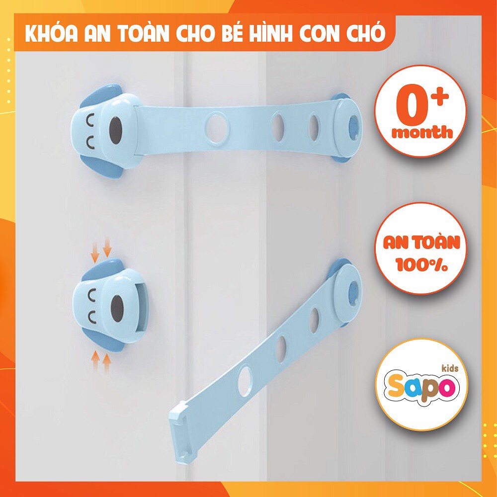 Khoá bảo vệ an toàn,Khoá tủ lạnh, Khoá ngăn kéo chống kẹp tay cho bé hình chú chó SAPO KIDS