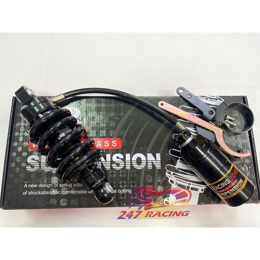 Phuộc Kiểu RCB gắn Exciter150,Satria Raider Winner Sonic Phuộc ĐEN ty Vàng