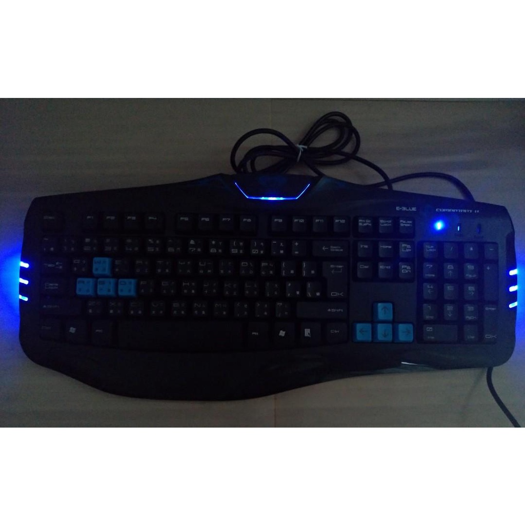 Bàn phím gaming cap cấp chơi Auditon E-BLUE™ cũ dùng tốt  - Bàn phím gaming EBLUE backlighting