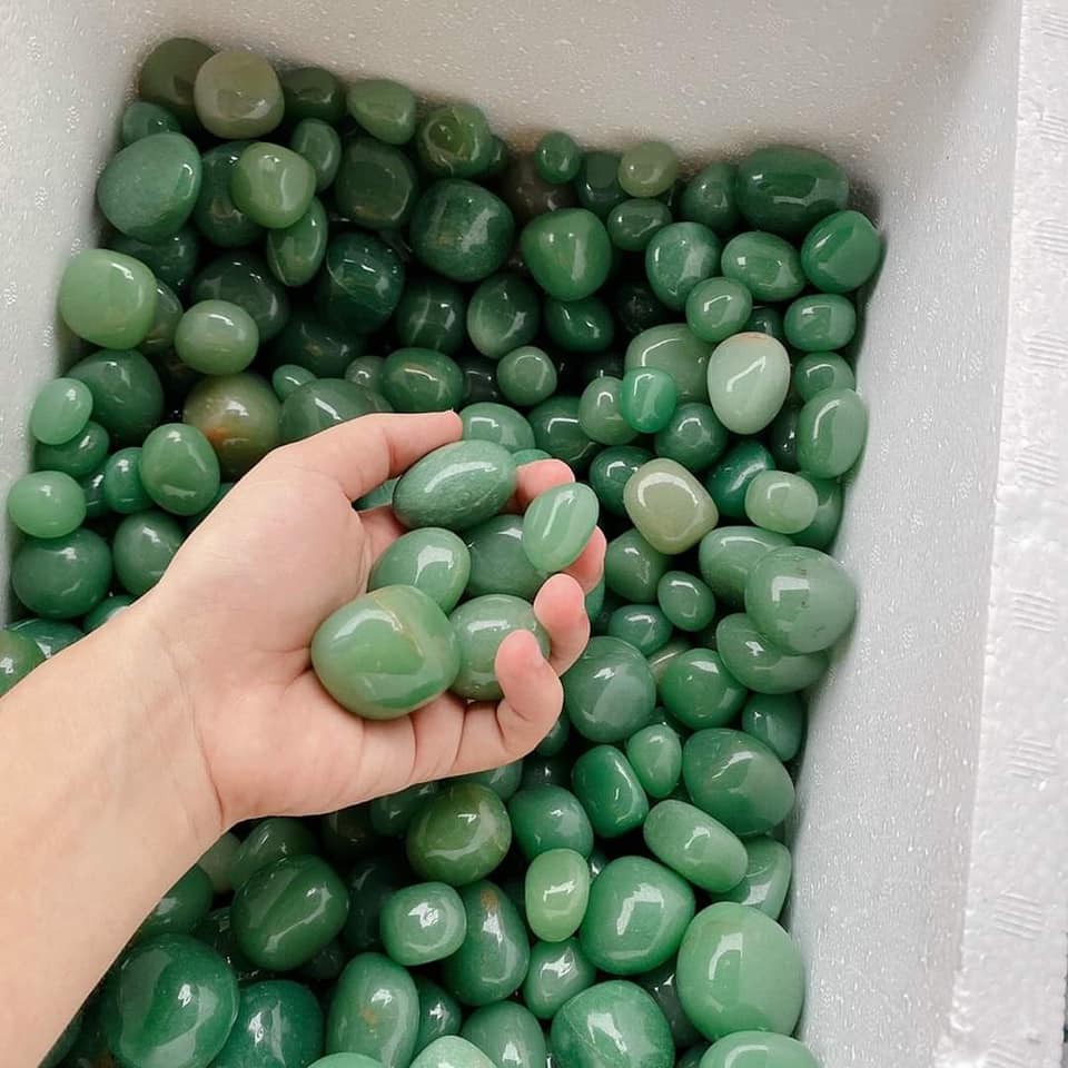 Đá thach anh Aventurine ( thach anh xanh ) dùng trong thanh tẩy bài Tarot | BigBuy360 - bigbuy360.vn