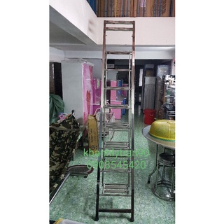 Thang inox 8 bậc hàng dầy 8dem