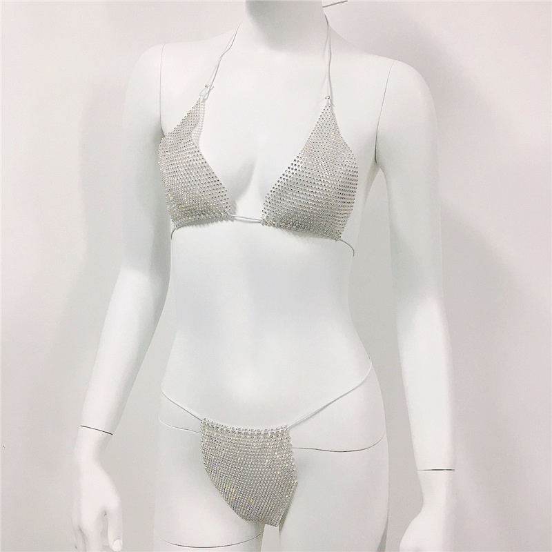 DUNEA Bộ bikini đính kim tuyến lấp lánh quyến rũ thời trang dành cho nữ