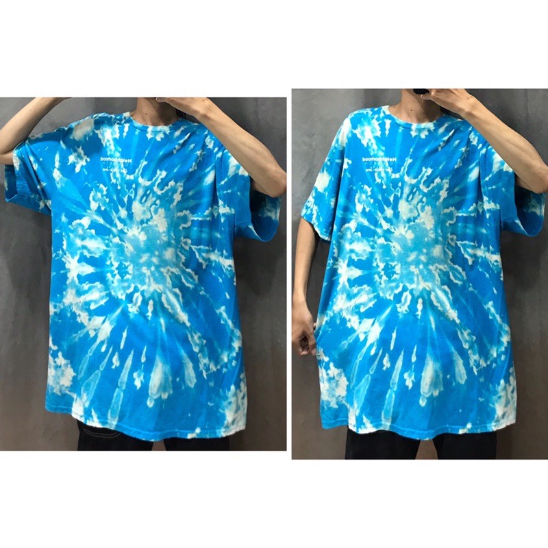 2HAND - ÁO THUN MỸ TIEDYE LOANG MÀU XANH DƯƠNG PHẦN 2/7 CỰC KỲ đẹp OVERSIZE UNISEX DÁNG RỘNG THỤNG