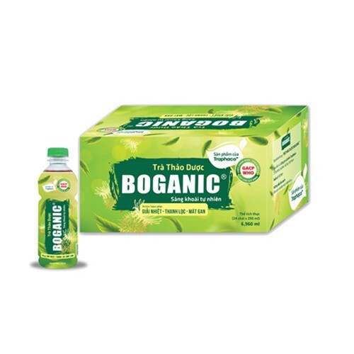 Trà thảo dược mát gan thanh nhiệt giải độc Boganic Traphaco chai 290ml