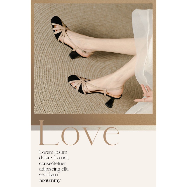 Giày Sandal Cao Gót Đế Dày Plus Size Cho Nữ