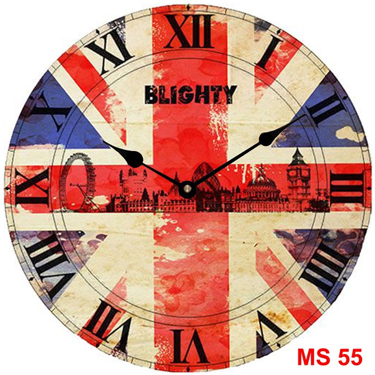 Đồng hồ treo tường phong cách cổ MS55