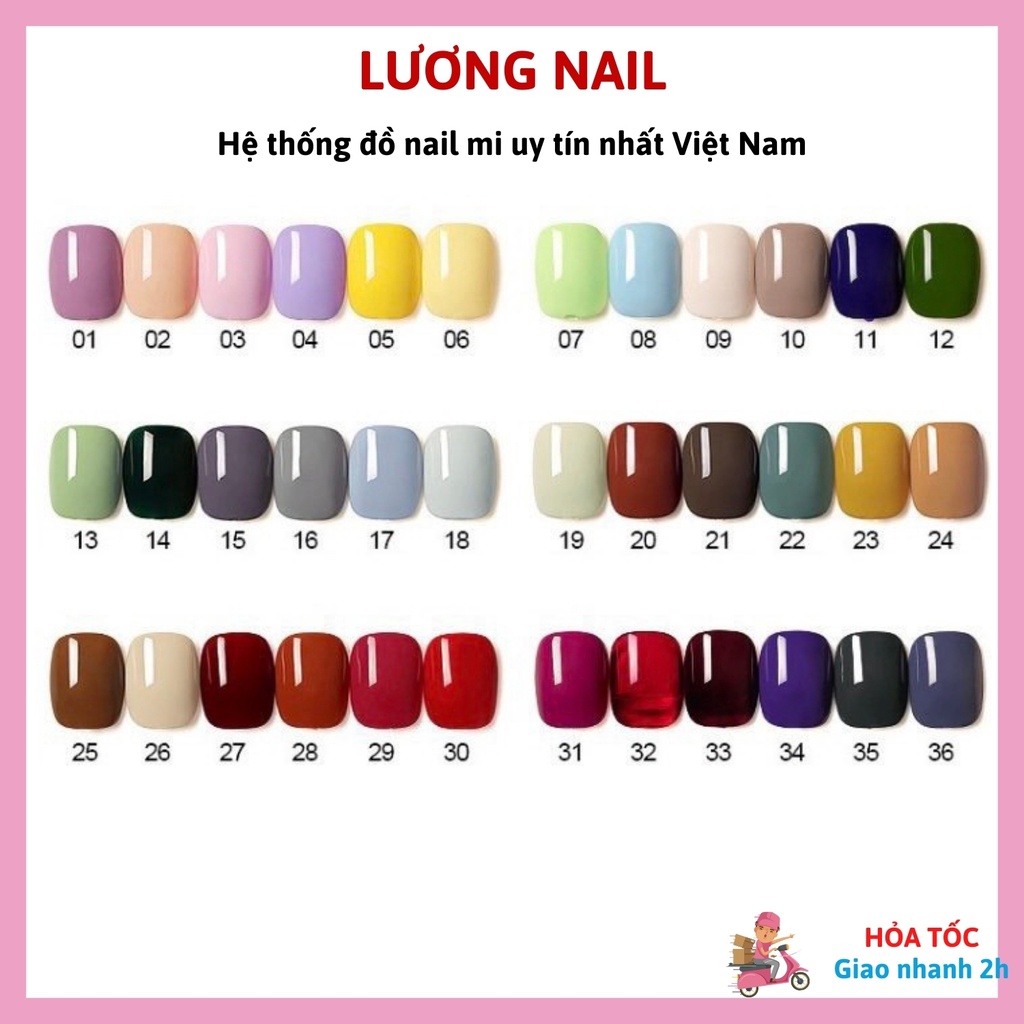 Sơn gel As sơn móng tay gel chai vuông mẫu 2022 tone màu đen đỏ xanh cổ vịt vàng thạch nhũ phụ kiện nail rẻ15ml
