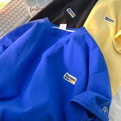 Áo Thun Tay Ngắn Cổ Tròn Dáng Rộng In Chữ Cỡ Lớn Thoải Mái Thời Trang Mùa Hè Cho Nam M-5XL