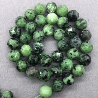 Rubyzoisite Hạt 6-10mm Mặt Đá Tự Nhiên Cắt Đá Quý Hình Học DIY Cho Trang Sức