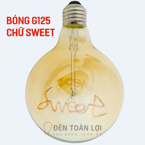 Bóng Đèn: Bóng kiểu G125 chữ SWEET trang trí quán trà sữa