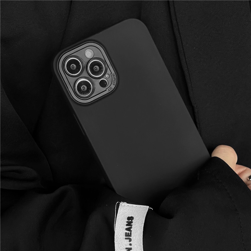 Ốp điện thoại ARMOR màu trơn trong suốt chống sốc 2 trong 1 thích hợp cho iPhone 13 12 11 Pro MAX XS MAX