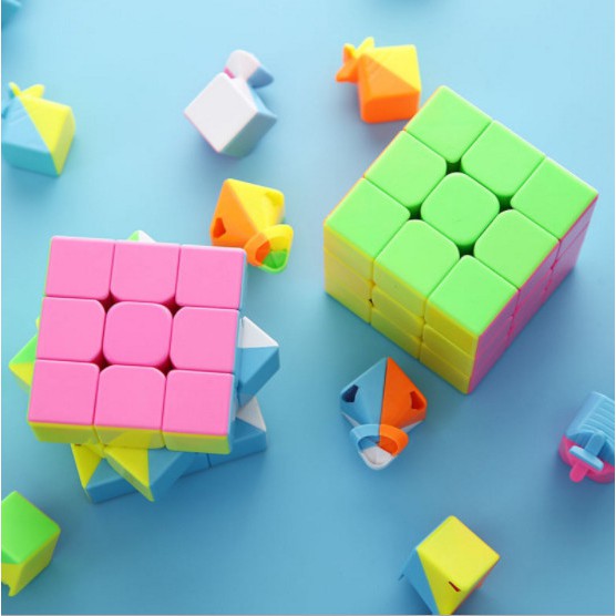 Bộ 2 Rubik cao cấp size to và nhỏ - Đồ chơi giảm stress bộ 2 rubik 3x3 cao cấp thi đấu