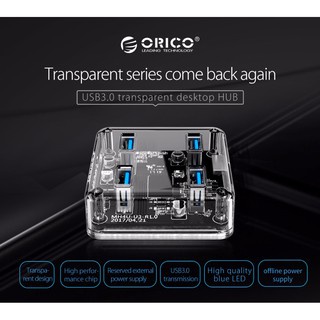 Bộ chia 4 cổng Glowy USB 3.0 - Orico MH4U - Bảo hành 12 tháng