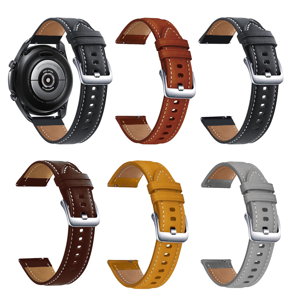 Dây Đeo Bằng Da 22mm Cho Đồng Hồ Samsung Galaxy Watch 3 45mm / Galaxy Watch 46mm / Gear S3