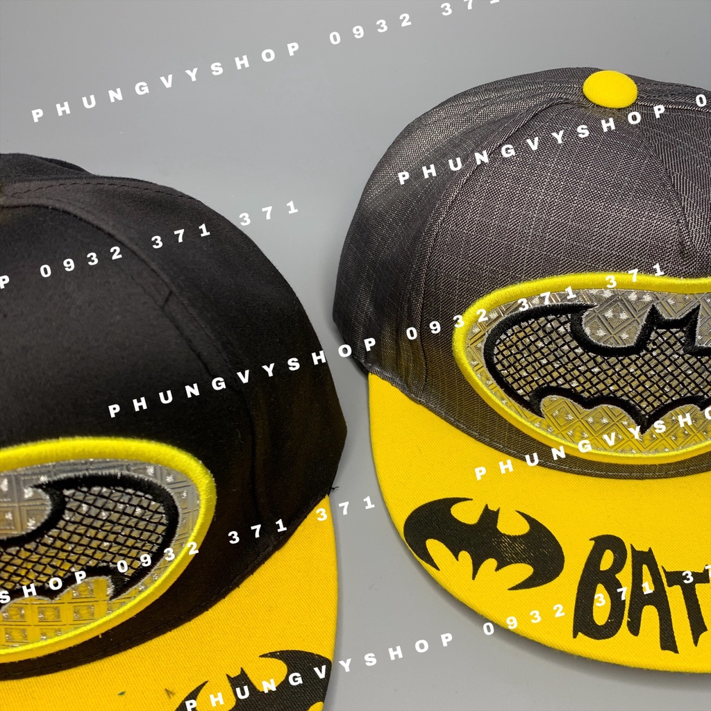 Bé 2.5-7 tuổi/ Mũ lưỡi trai cho bé trai bé gái- KET TRUNG BAT MAN KÉT MÀU VÀNG- nón kết trẻ em