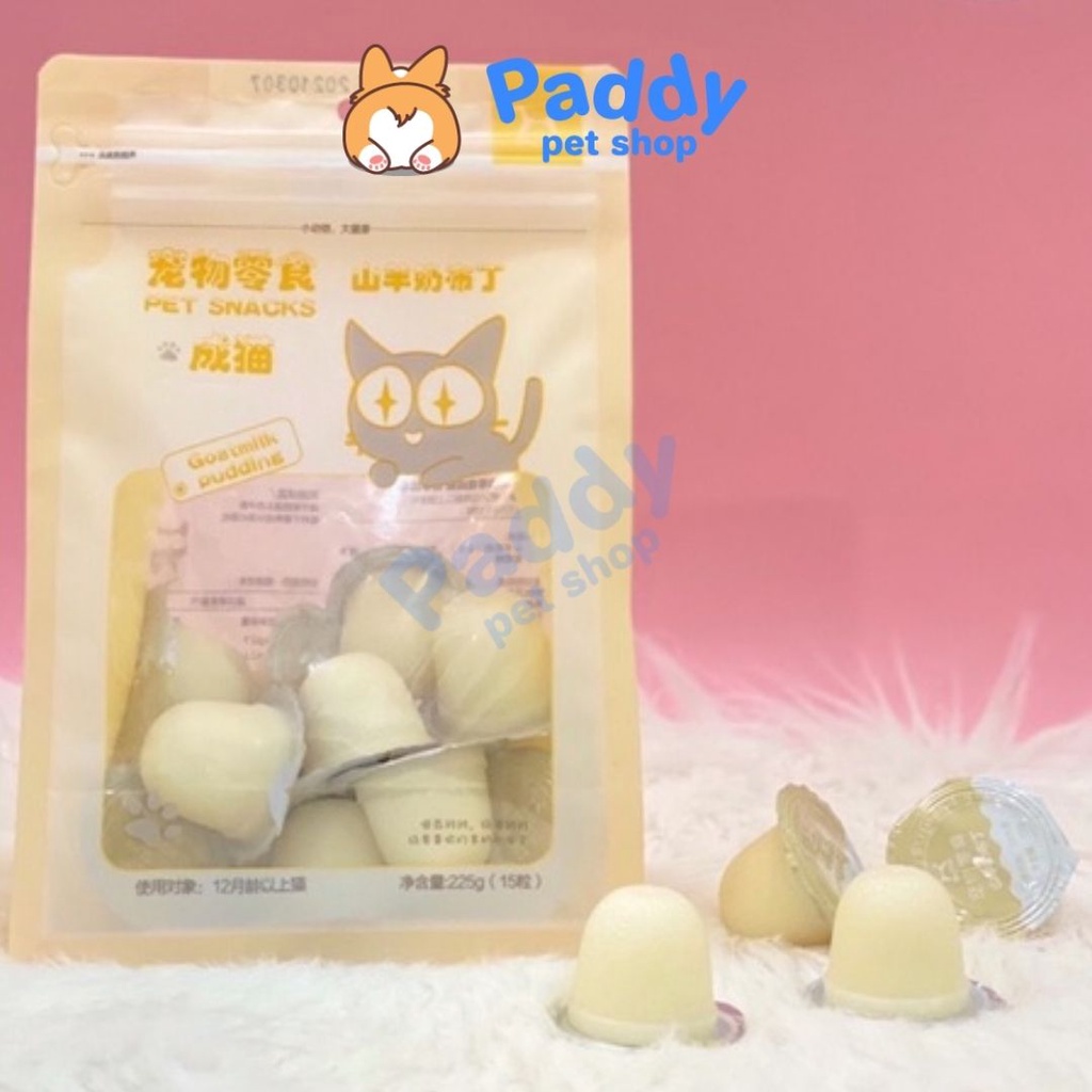 Pudding Sữa Dê Bổ Sung Canxi &amp; Lợi Khuẩn Pet Snacks Cho Chó Mèo