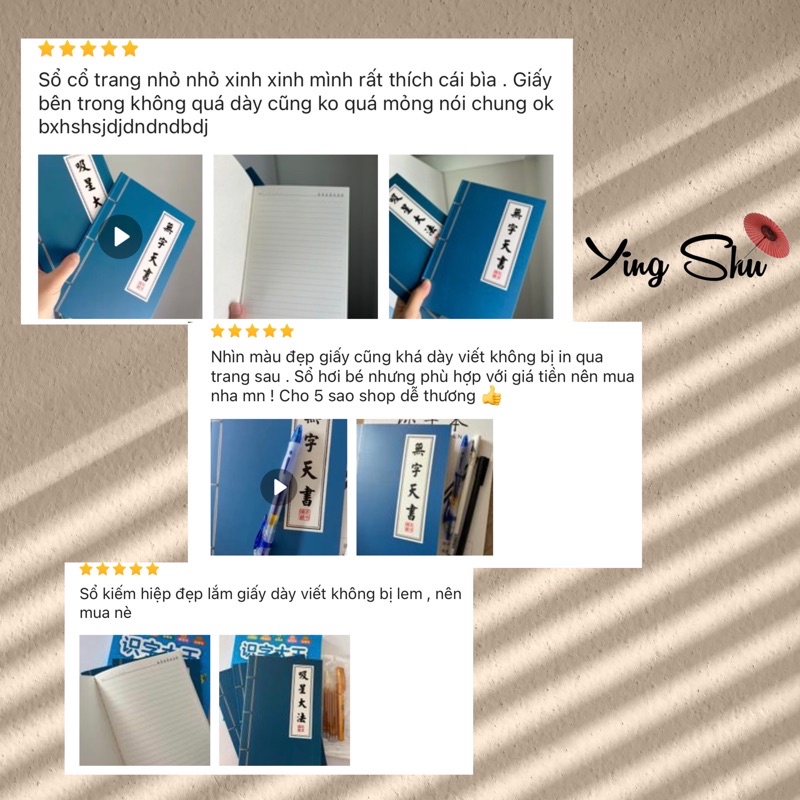 Vở sổ kiếm hiệp dòng kẻ ngang phong cách cổ trang A5